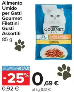 Carrefour Express Alimento Umido per Gatti Gourmet Filettini offerta