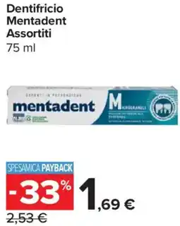 Carrefour Express Dentifricio Mentadent offerta