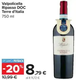 Carrefour Express Valpolicella Ripasso DOC Terre d'Italia offerta