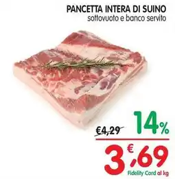 D'Ambros Pancetta intera di suino offerta