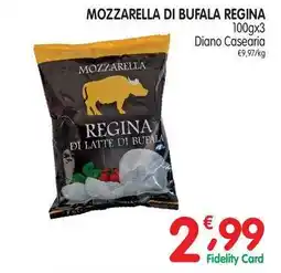 D'Ambros Mozzarella di bufala regina Diano Casearia offerta