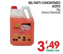 D'Ambros Gel piatti concentrato aceto Domus Chemicals offerta