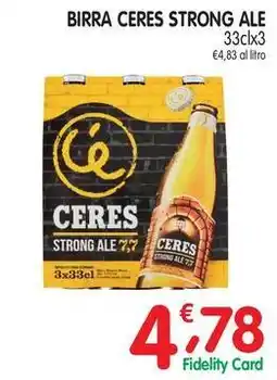 D'Ambros Birra CERES STRONG ALE offerta
