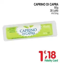 D'Ambros Caprino di capra 3B Latte offerta