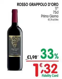 D'Ambros Rosso grappolo d'oro Primo Giorno offerta