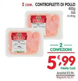 D'Ambros 2 conf. controfiletti di pollo AIA offerta