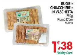 D'Ambros Bugie. chiacchiere - in vaschetta Piuma D'oro offerta
