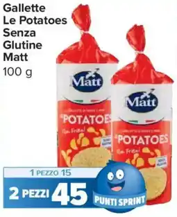 Carrefour Express Gallette Le Potatoes Senza Glutine Matt offerta