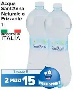 Carrefour Express Acqua Sant'Anna Naturale o Frizzante offerta