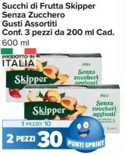 Carrefour Express Succhi di Frutta Skipper Senza Zucchero offerta