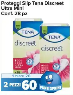 Carrefour Express Proteggi Slip Tena Discreet Ultra Mini offerta