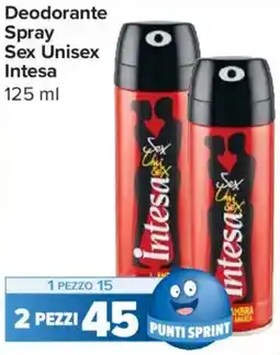Carrefour Express Deodorante Spray Sex Unisex Intesa offerta