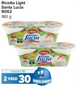 Carrefour Express Ricotta Light Santa Lucia 90X2 offerta