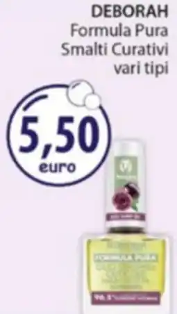 Acqua & Sapone DEBORAH Formula Pura Smalti Curativi offerta