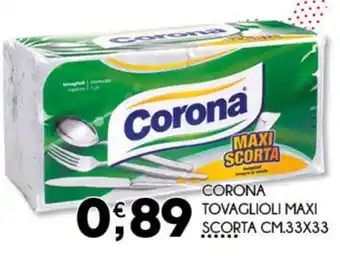 Corona tovaglioli maxi scorta