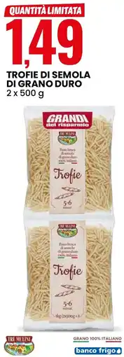 Eurospin Trofie di semola di grano duro offerta