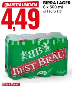 Eurospin Best bräu birra lager offerta