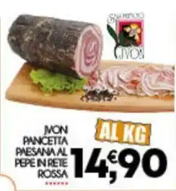 Enne Market Mon pancetta paesana ali pepe in rete rossa offerta