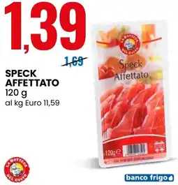 Eurospin La bottega del gusto speck affettato offerta
