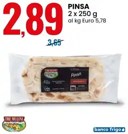 Eurospin Tre mulini pinsa offerta