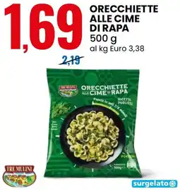 Eurospin Tre mulini orecchiette alle cime di rapa offerta