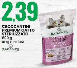 Eurospin Radames croccantini premium gatto sterilizzato offerta