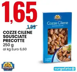 Eurospin Athena cozze cilene sgusciate precotte offerta