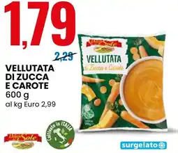 Eurospin Vellutata di zucca e carote offerta
