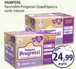 Acqua & Sapone PAMPERS Pannolini Progressi Quadripacco offerta