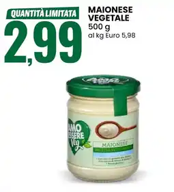 Eurospin Amo essere veg maionese vegetale offerta