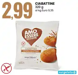 Eurospin Amo essere senza glutine ciabattine offerta