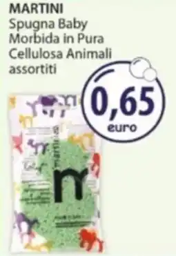 Acqua & Sapone MARTINI Spugna Baby Morbida in Pura Cellulosa Animali offerta