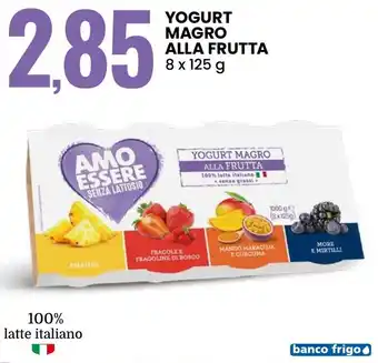 Eurospin Amo essere senza lattosio yogurt magro alla frutta offerta