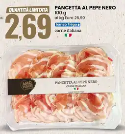 Eurospin Amo essere eccellente pancetta al pepe nero offerta
