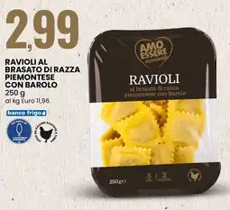 Eurospin Amo essere eccellente ravioli al brasato di razza piemontese con barolo offerta