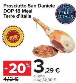 Carrefour Market Prosciutto San Daniele DOP 18 Mesi Terre d'Italia offerta