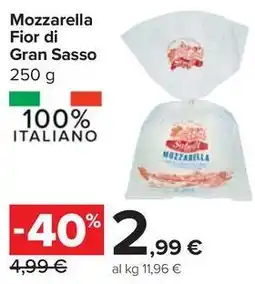 Carrefour Market Mozzarella Fior di Gran Sasso offerta