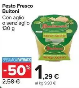 Carrefour Market Pesto Fresco Buitoni Con aglio o senz'aglio offerta