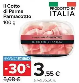 Carrefour Market Il Cotto di Parma Parmacottto offerta
