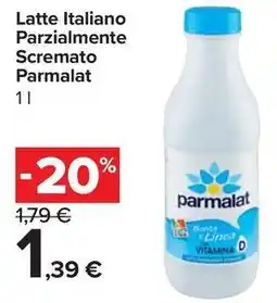 Carrefour Market Latte Italiano Parzialmente Scremato Parmalat offerta
