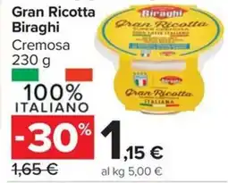 Carrefour Market Gran Ricotta Biraghi Cremosa offerta