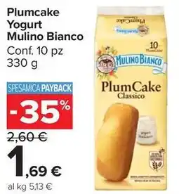 Carrefour Market Plumcake Yogurt Mulino Bianco offerta