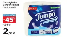 Carrefour Market Carta Igienica Comfort Tempo offerta