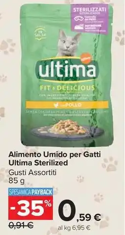 Carrefour Market Alimento Umido per Gatti Ultima Sterilized offerta