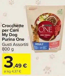 Carrefour Market Crocchette per Cani My Dog Purina One offerta