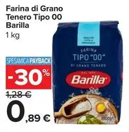 Carrefour Market Farina di Grano Tenero Tipo 00 Barilla offerta