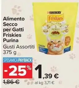 Carrefour Market Alimento Secco per Gatti Friskies Purina offerta