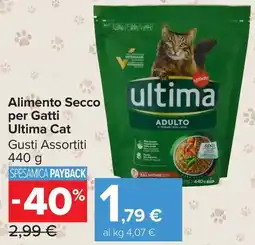 Carrefour Market Alimento Secco per Gatti Ultima Cat offerta