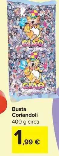 Carrefour Market Busta Coriandoli offerta