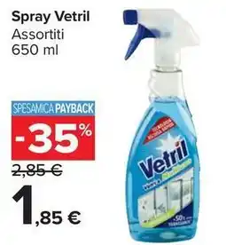 Carrefour Market Spray Vetril offerta